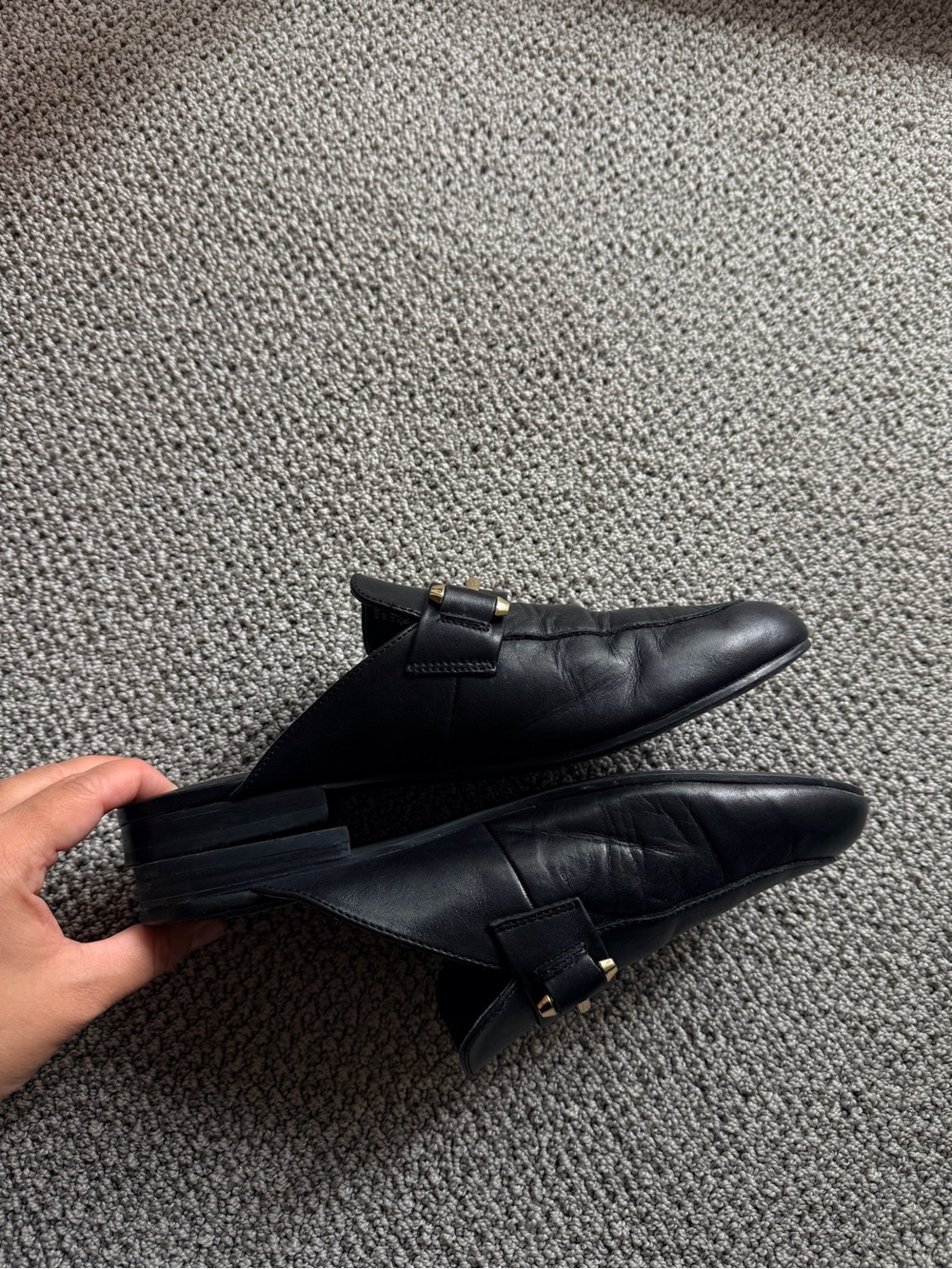 Steve Madden Leather Slip-Ons - Picture 6 of 7